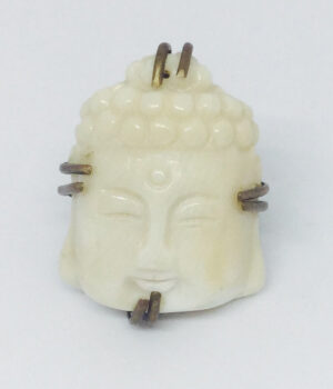White Coral Budha Ring - ByLaShanJewelry.com
