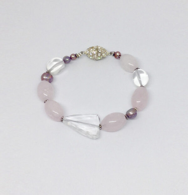 Rose Quartz Crystal Bracelet - ByLaShanJewelry.com