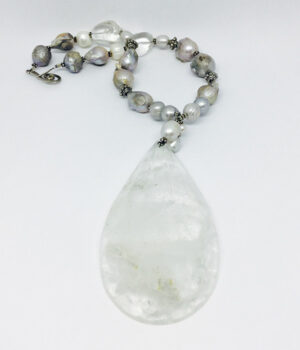 Grand Faceted Crystal & Baroque Necklace - ByLaShanJewelry.com