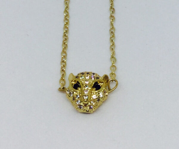 Golden Pave Crystal Necklace - ByLaShanJewelry.com