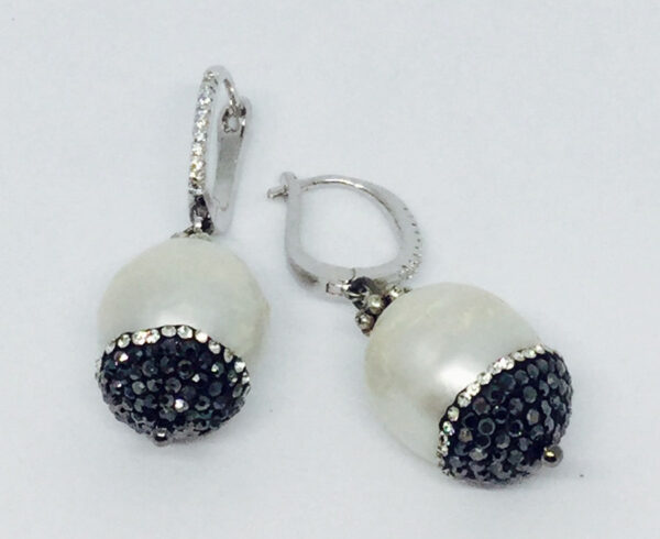 White Crystal Drop Earrings - ByLaShanJewelry.com