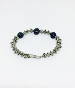 German Silver & Black Pearl Bracele - ByLaShanJewelry.com